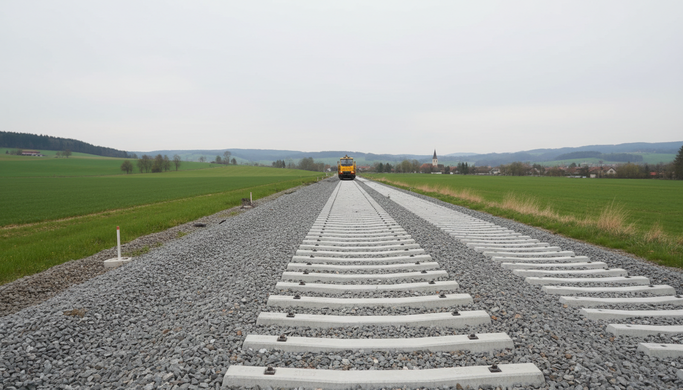 Modern railway track construction